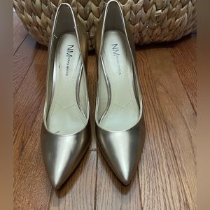 Neiman Marcus Rose Gold heels